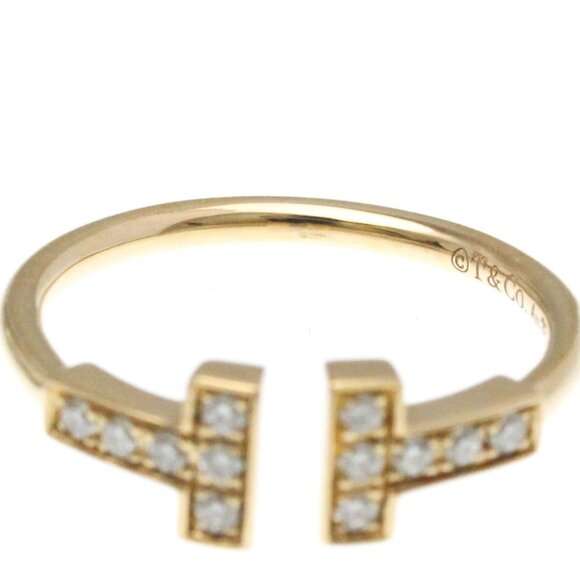 TIFFANY & CO. 18k Rose Gold Diamond Ring - Picture 4 of 11